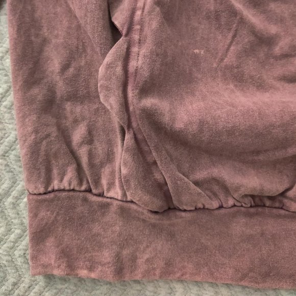 Anthropologie Erin + Ali Scalloped Trim Acid Wash Pullover - Picture 6 of 11